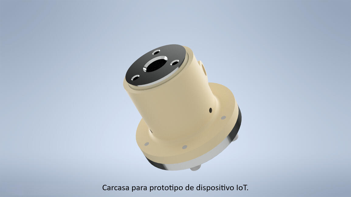 Carcasa para prototipo de dispositivo IoT.